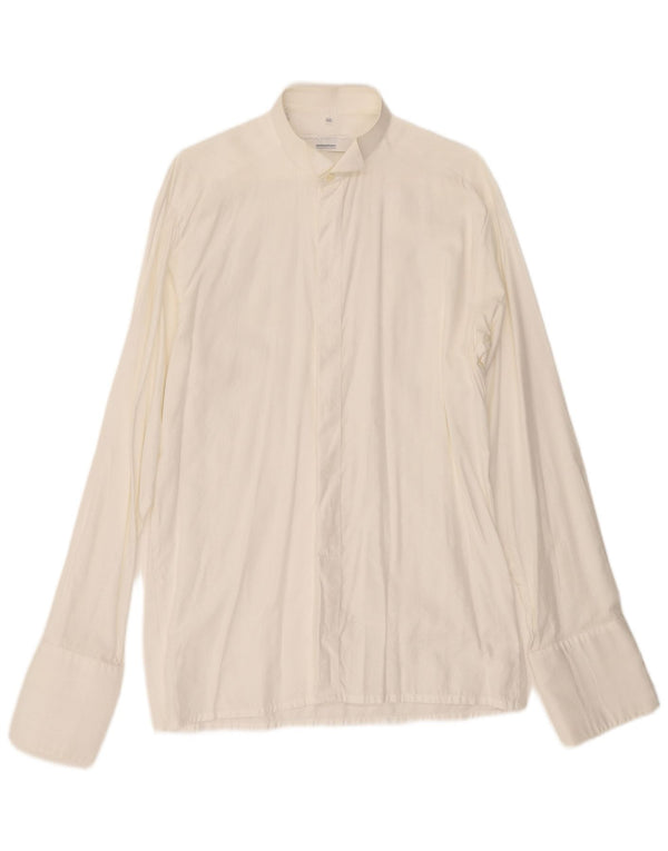 Seidensticker Mens Formal Shirt Size 40 Medium White Floral Cotton