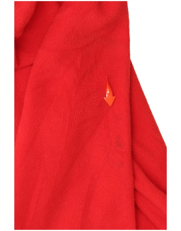 THE NORTH FACE Флисовая куртка с капюшоном для мальчиков 9–10 лет, средний красный полиэстер