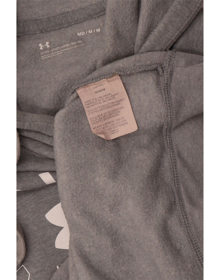 Мужской джемпер с капюшоном с рисунком Невада Under Armour, хлопковый средний серый цвет