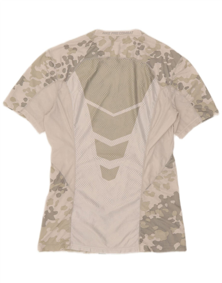 Мужская футболка Nike Dri Fit с графическим принтом, большой серый камуфляжный полиэстер
