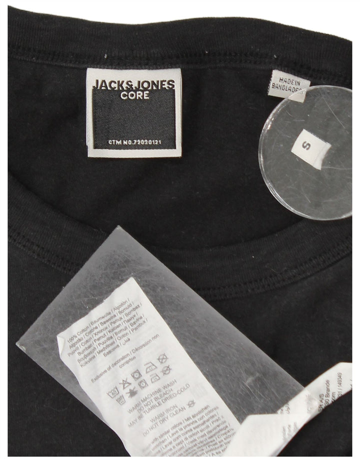 Мужская футболка Jack & Jones, маленький черный хлопок
