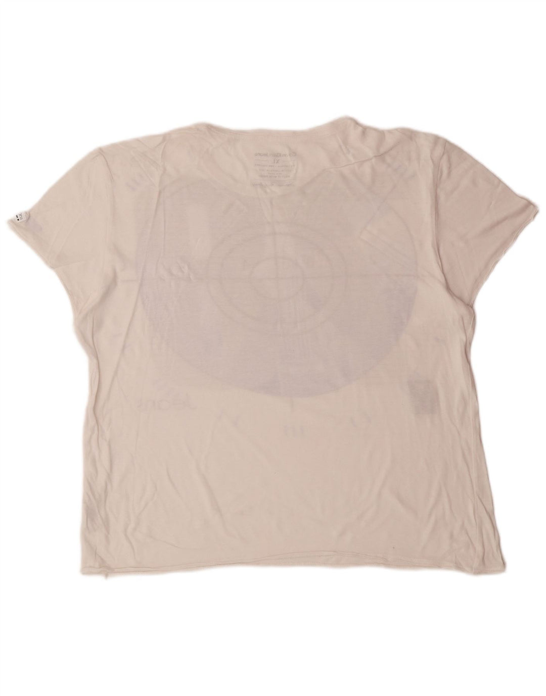 CALVIN KLEIN JEANS Женская футболка с рисунком Top UK 18 XL Белый хлопок