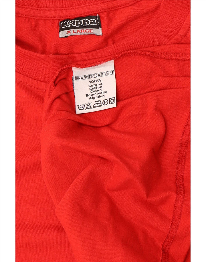 KAPPA Мужская футболка Top XL Красный Хлопок