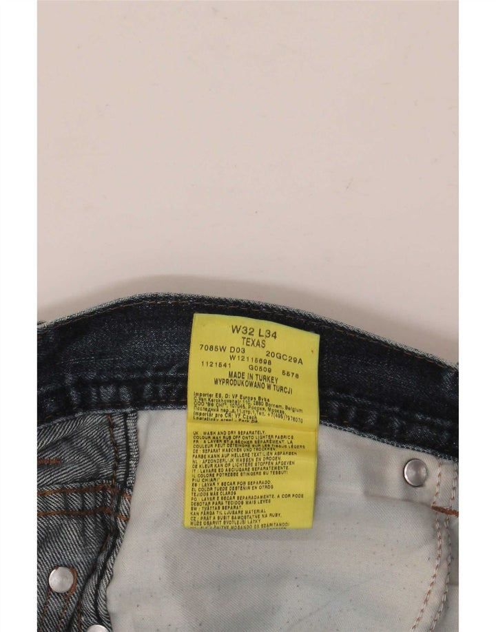 Мужские прямые джинсы Wrangler Texas W32 L32 синие