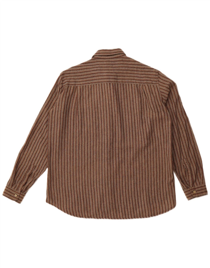 Мужская фланелевая рубашка WRANGLER, большая коричневая полоска из полиэстера