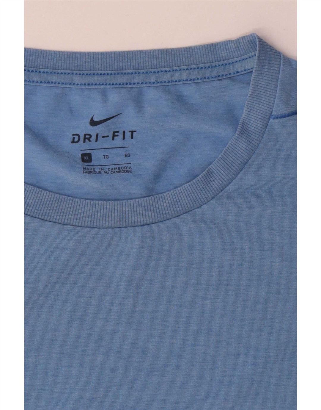 Мужская футболка Nike Dri Fit Top XL, синий полиэстер