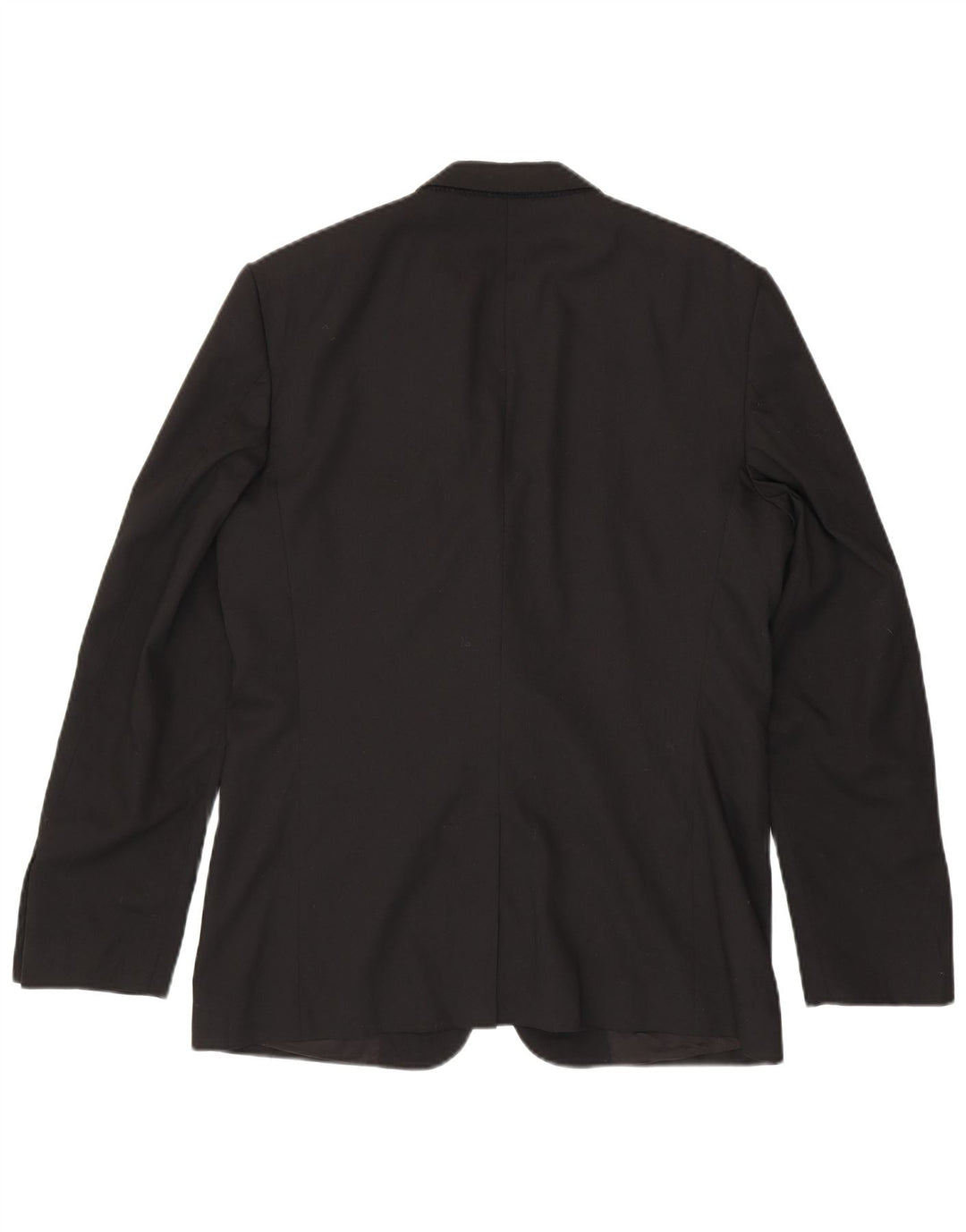 Мужской пиджак ZARA на 2 пуговицах EU 50, средний черный полиэстер