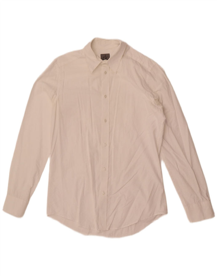 Мужская рубашка приталенного кроя Calvin Klein, маленькая белая