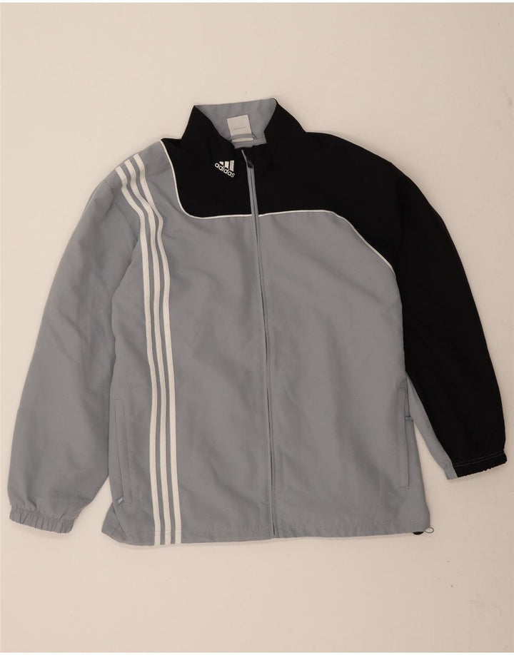 Мужской спортивный костюм Adidas Top Jacket UK 48/50 XL Серый полиэстер с цветными блоками
