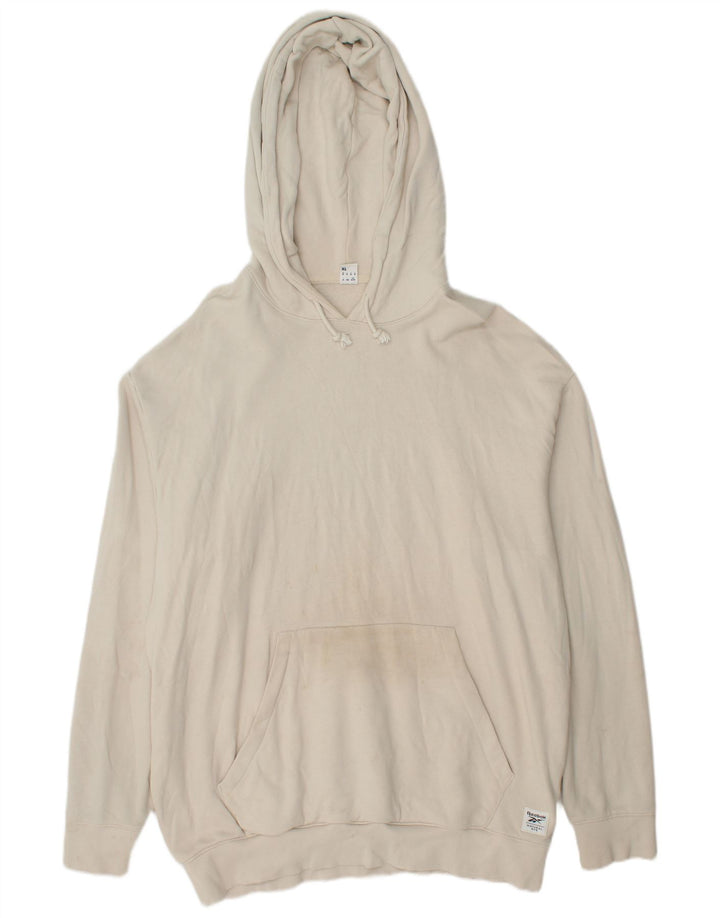 Мужской джемпер с капюшоном REEBOK XL, белый хлопок