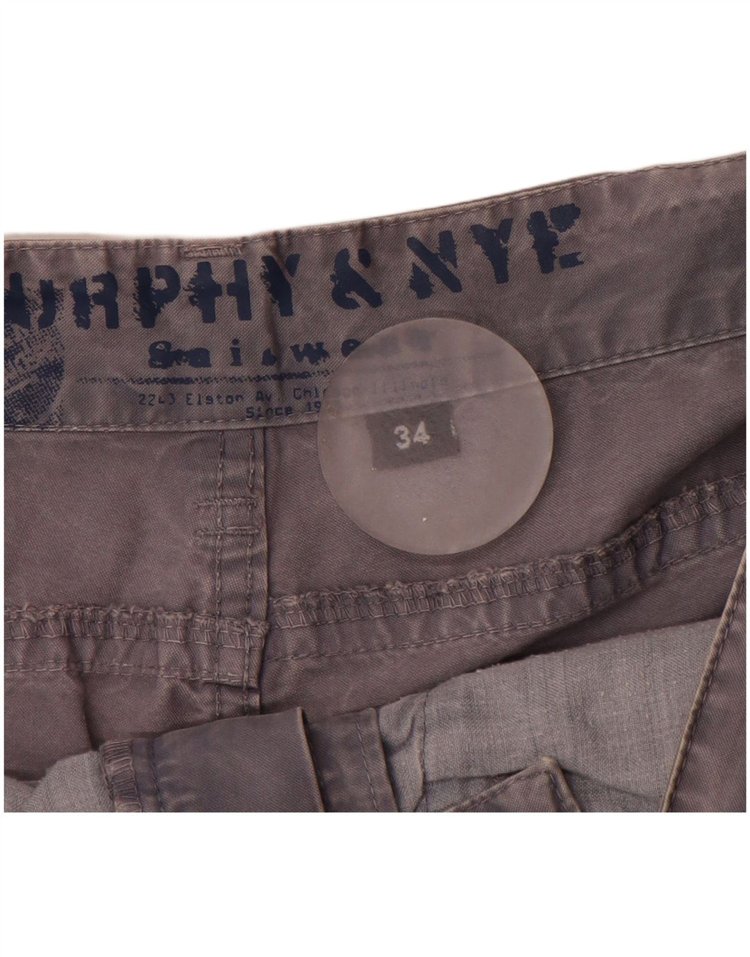 Мужские шорты карго Murphy & Nye W34, большие серые, хлопок