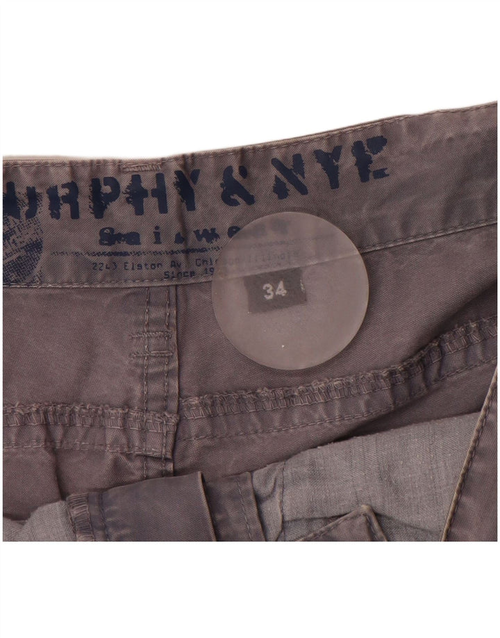 Мужские шорты карго Murphy & Nye W34, большие серые, хлопок