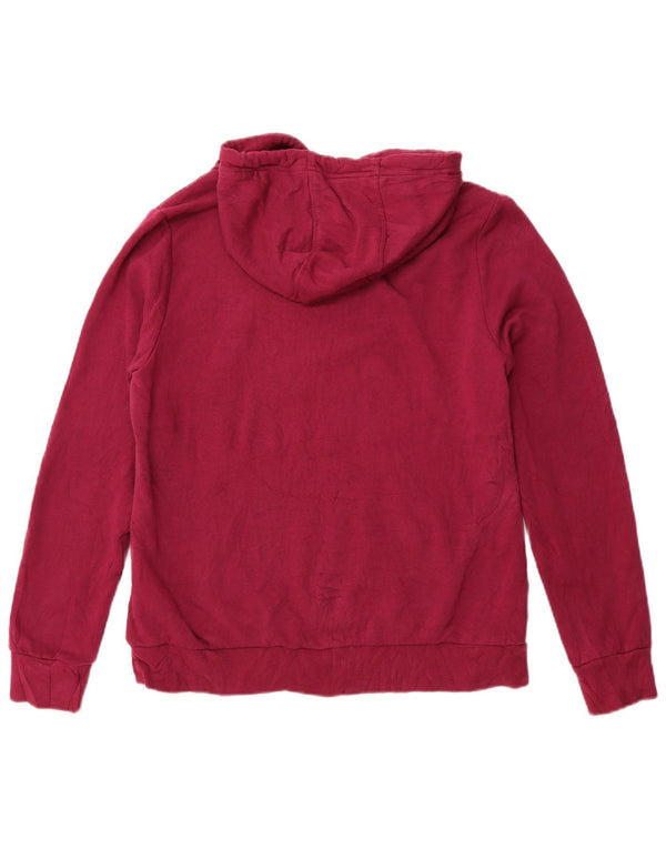 KAPPA Womens Graphic Hoodie Jumper UK 18 XL Burgundy Cotton