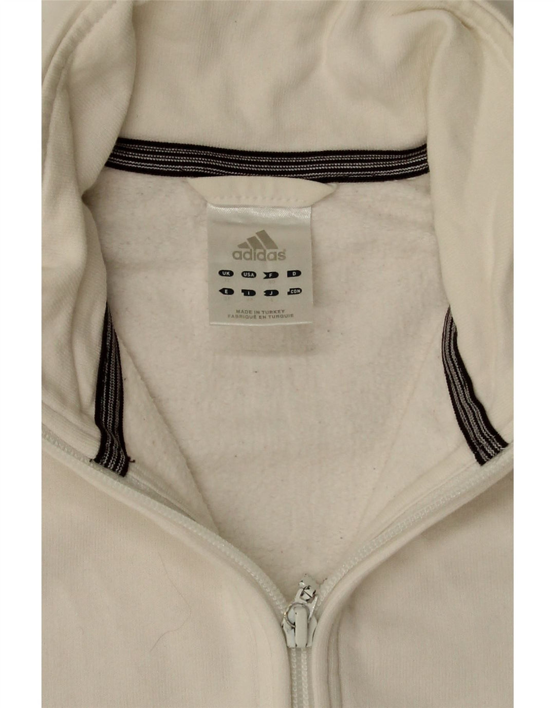 Женский спортивный костюм Adidas Top Jacket UK 12, средний белый хлопок