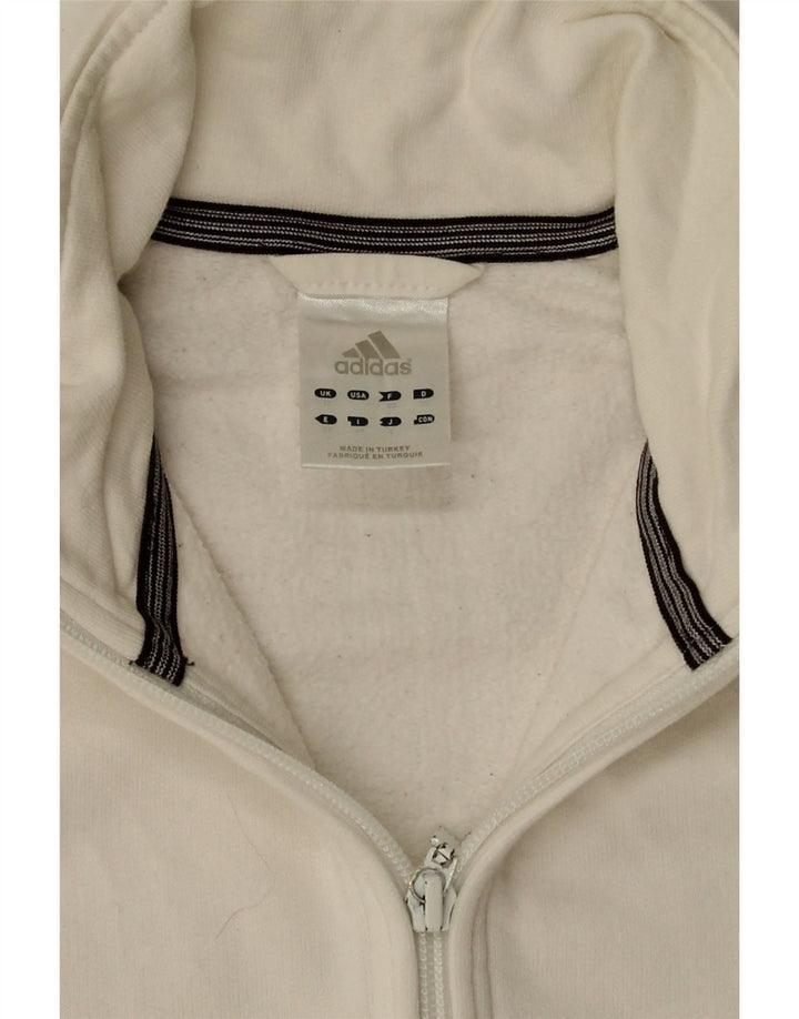 Женский спортивный костюм Adidas Top Jacket UK 12, средний белый хлопок