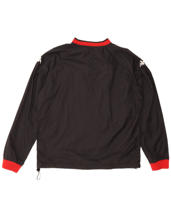 KAPPA Мужской спортивный костюм-пуловер 2XL, черный полиэстер с цветными блоками