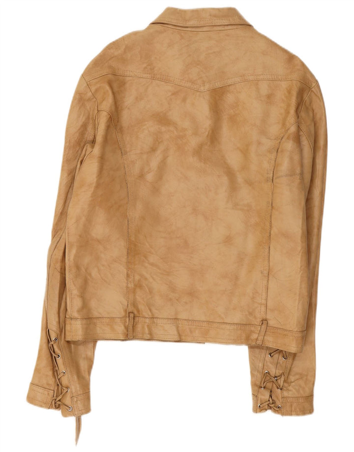 Женская кожаная куртка Imperial UK 18 XL Бежевая