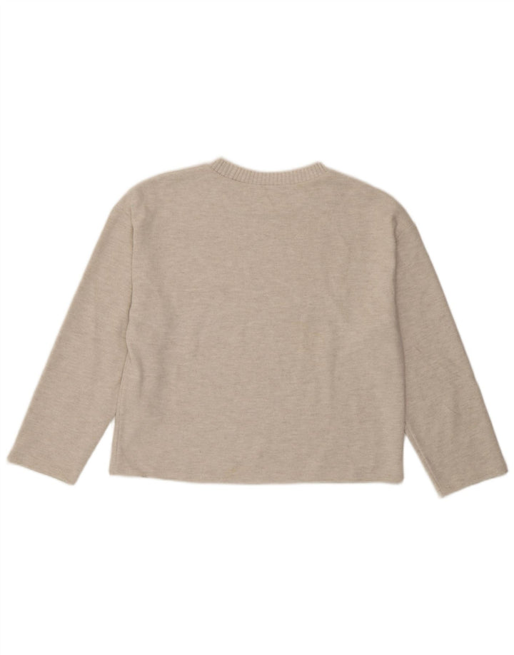 Женская блузка Zara Top UK 14, средний бежевый полиэстер