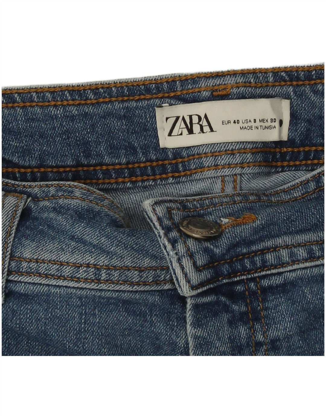 Женские широкие джинсы Zara EU 40 Medium W30 L29 Синие