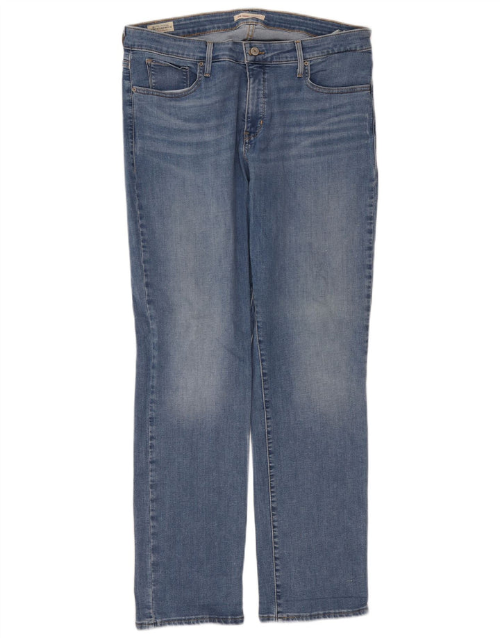 Женские прямые джинсы Levi's 314 Shaping W36 L32, синий хлопок