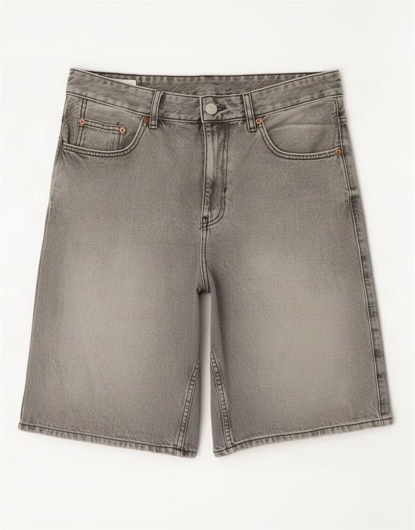 Мужские джинсовые шорты Zara IT 44 Large W34 Серый хлопок