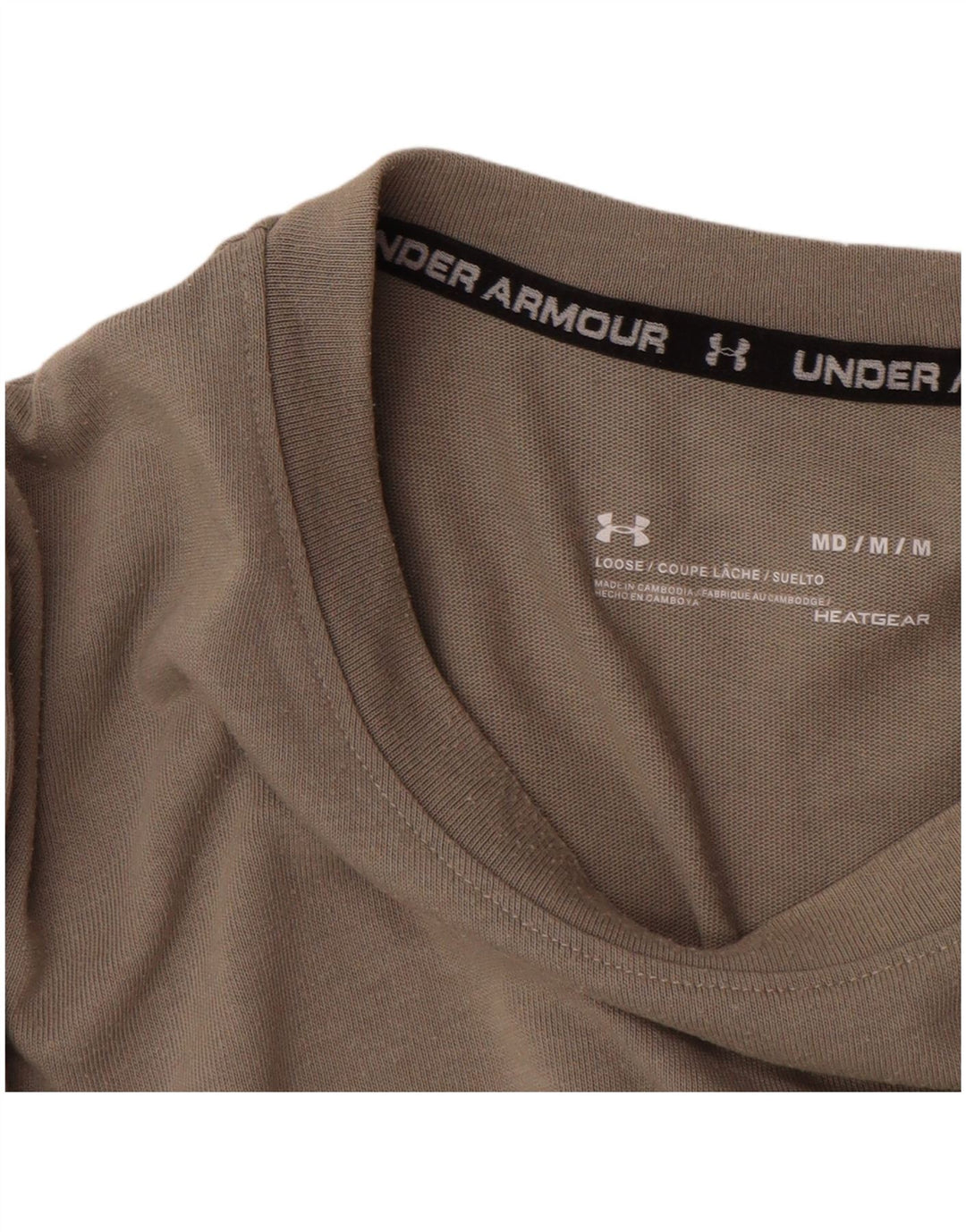 Мужская футболка с рисунком Under Armour Heat Gear, средний серый цвет