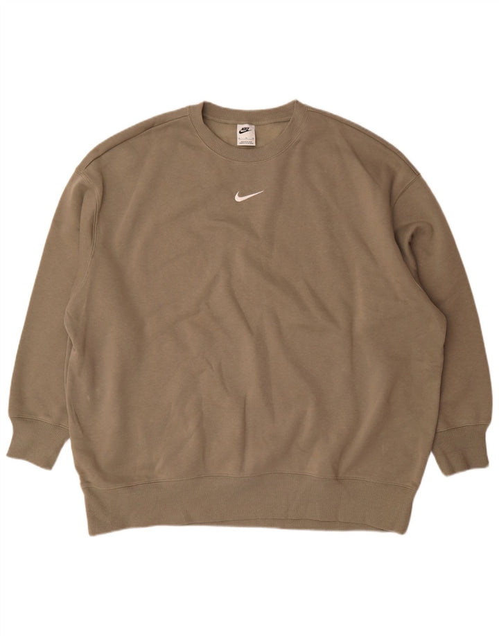 Женский свитер Nike UK 18 XL, серый хлопок