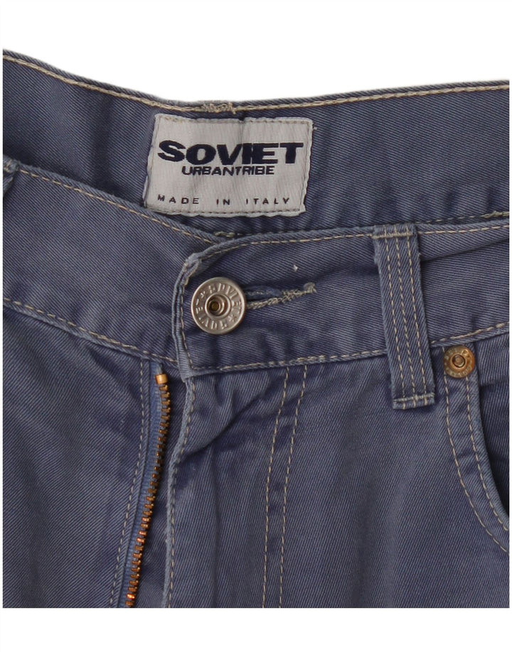 Винтажные мужские шорты-карго W34, большие, темно-синие