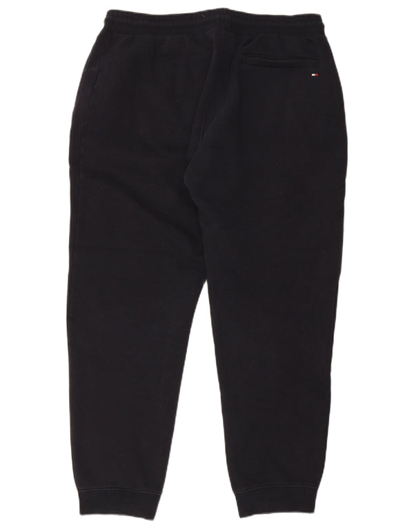 Tommy Hilfiger Мужские спортивные брюки с графическим рисунком Брюки-джоггеры XL Темно-синие хлопковые