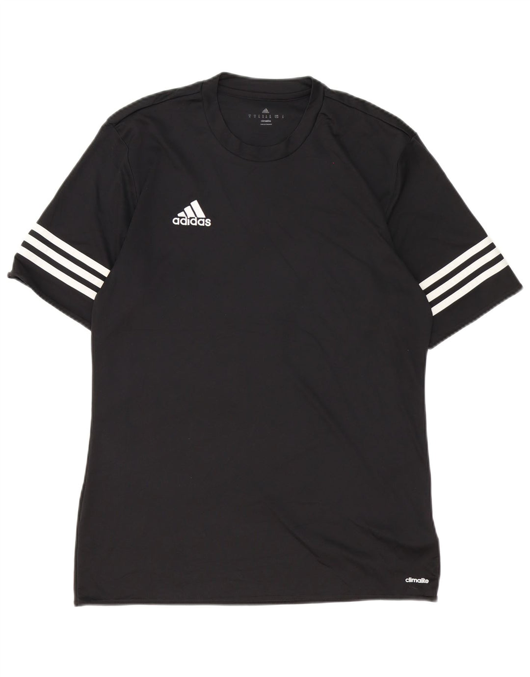 Мужская футболка Adidas Climalite, средний черный полиэстер