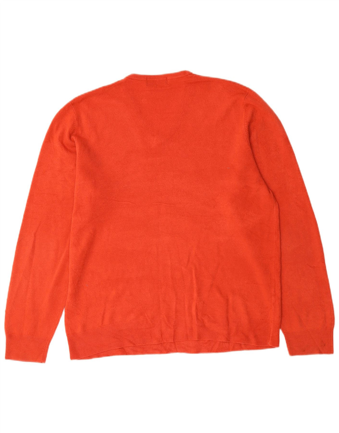 Мужской джемпер с v-образным вырезом Mark & Spencer Blue Harbour, большой красный акрил