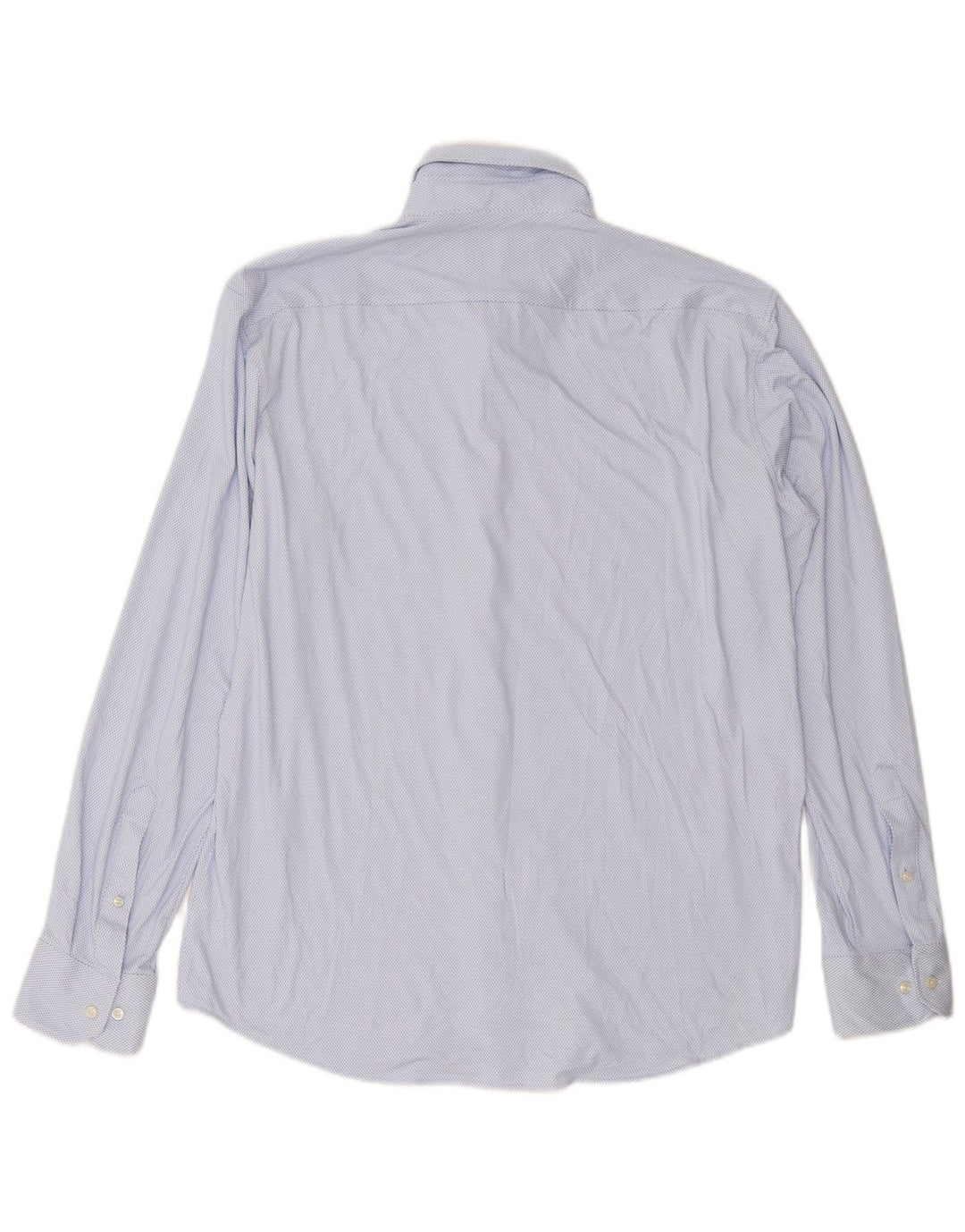 Мужская рубашка стандартного кроя HUGO BOSS, большой синий пятнистый полиэстер