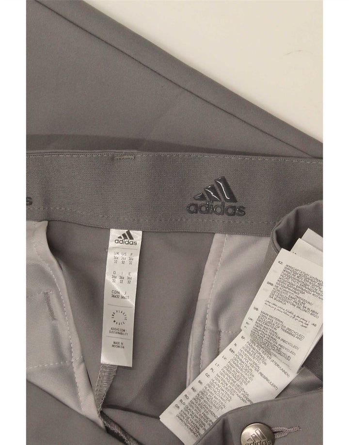 Мужские брюки-чинос Adidas Slim W36 L32, серый полиэстер