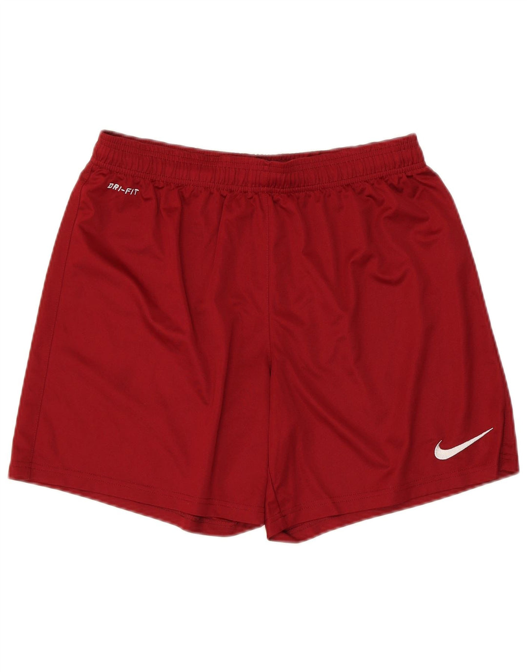 Мужские спортивные шорты Nike Dri Fit из полиэстера среднего красного цвета
