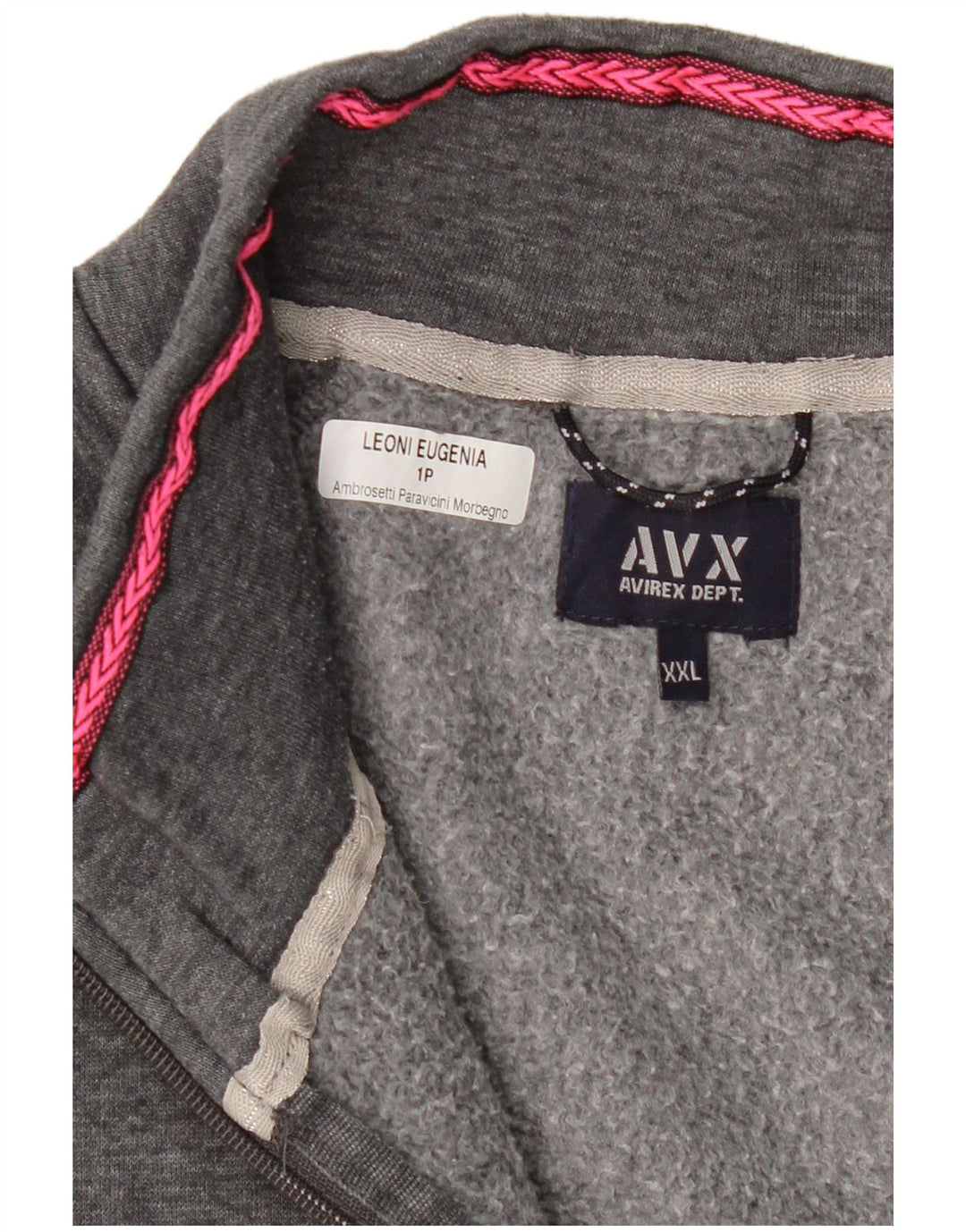 Женский спортивный костюм Avirex, верхняя куртка UK 20, 2XL, серый хлопок