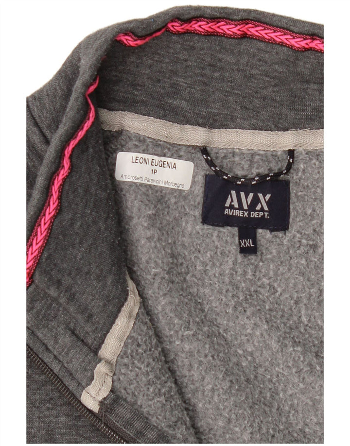 Женский спортивный костюм Avirex, верхняя куртка UK 20, 2XL, серый хлопок
