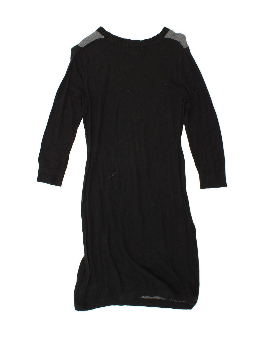 MOSSIMO Womens Long Sleeve Jumper Dress UK 12 Medium Grey Colourblock Vintage Mossimo and Second-Hand Mossimo from Messina Hembry 