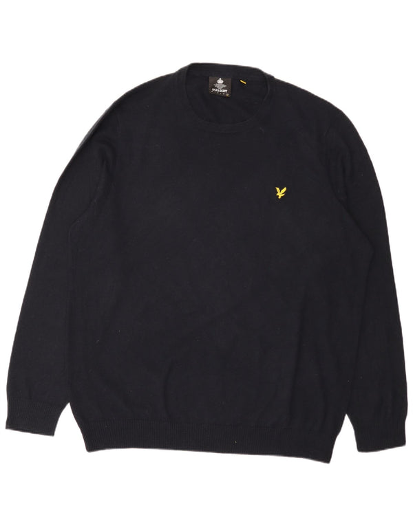 Мужской свитер с круглым вырезом Lyle & Scott 2XL темно-синий