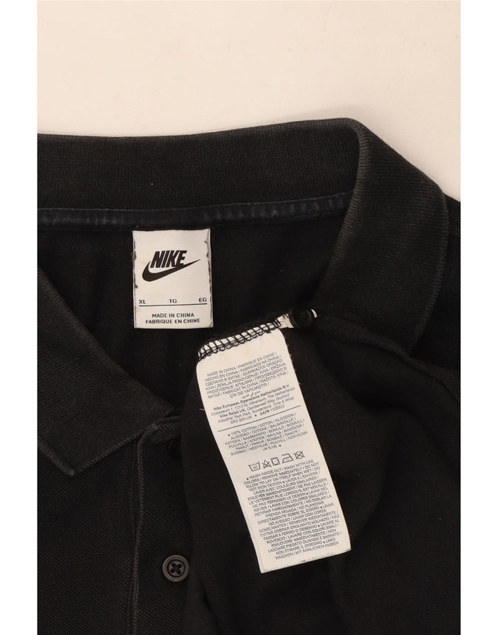 Мужская рубашка-поло Nike XL, черный хлопок