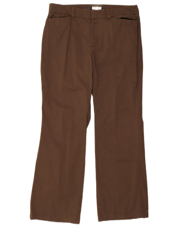 Женские повседневные брюки Dockers идеального кроя Bootcut США 12, большие W32 L30, коричневые