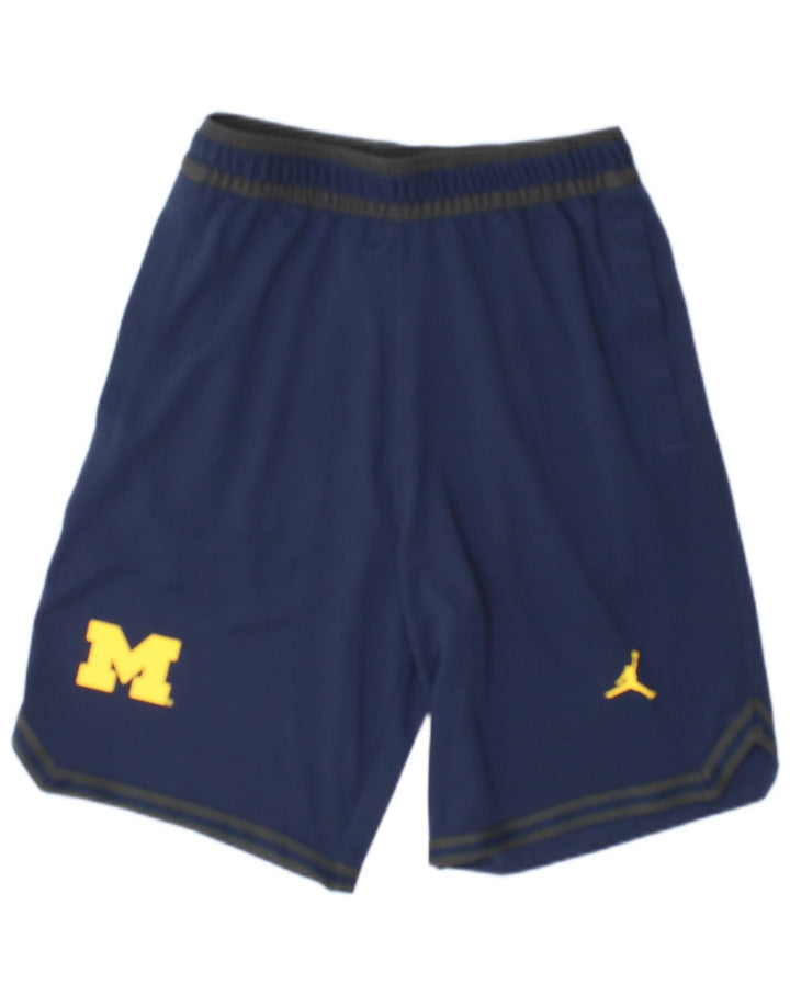 Мужские спортивные шорты Jordan Michigan Wolverines, маленькие темно-синие, из полиэстера