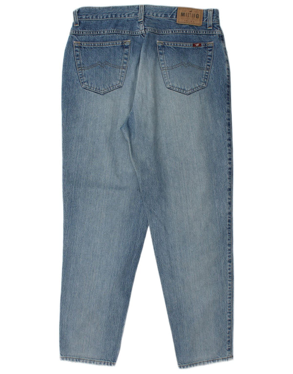 MUSTANG Mens Bonnie Tapered Jeans W35 L30 Blue Cotton