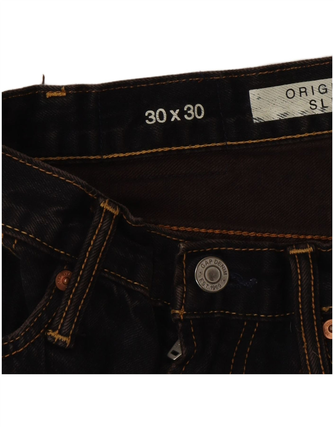 Женские узкие джинсы Gap W30 L30, темно-синий, хлопок
