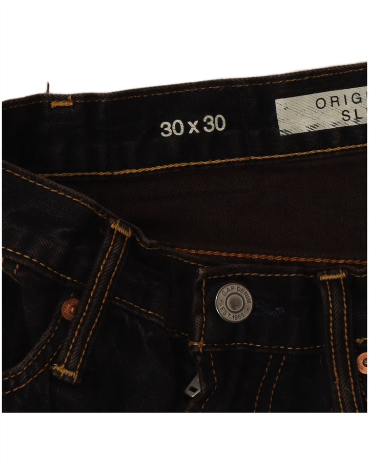 Женские узкие джинсы Gap W30 L30, темно-синий, хлопок