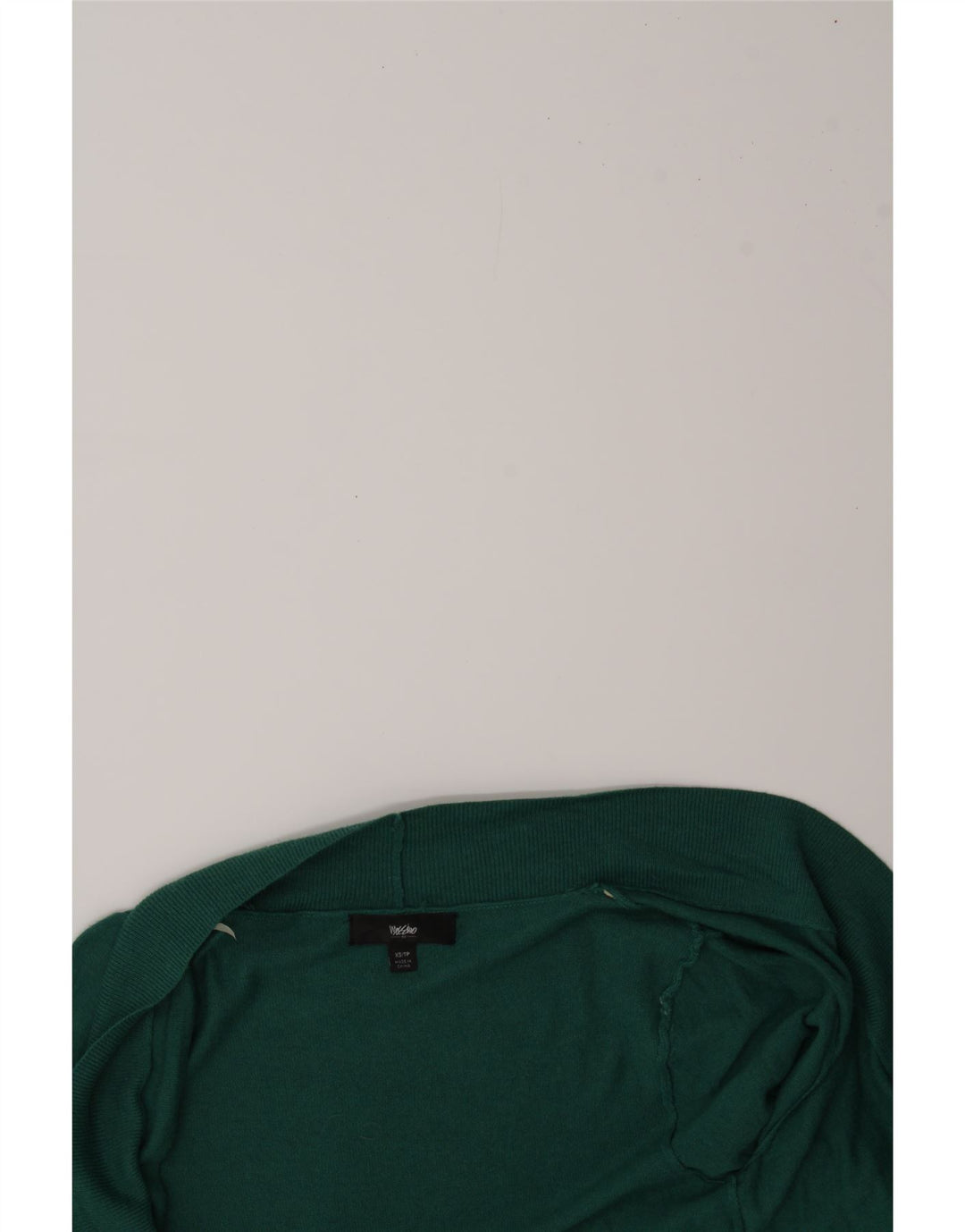 MOSSIMO Womens Open Cardigan Sweater UK 6 XS Green Nylon Vintage Mossimo and Second-Hand Mossimo from Messina Hembry 
