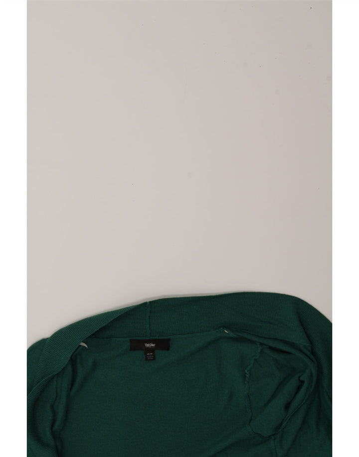 MOSSIMO Womens Open Cardigan Sweater UK 6 XS Green Nylon Vintage Mossimo and Second-Hand Mossimo from Messina Hembry 