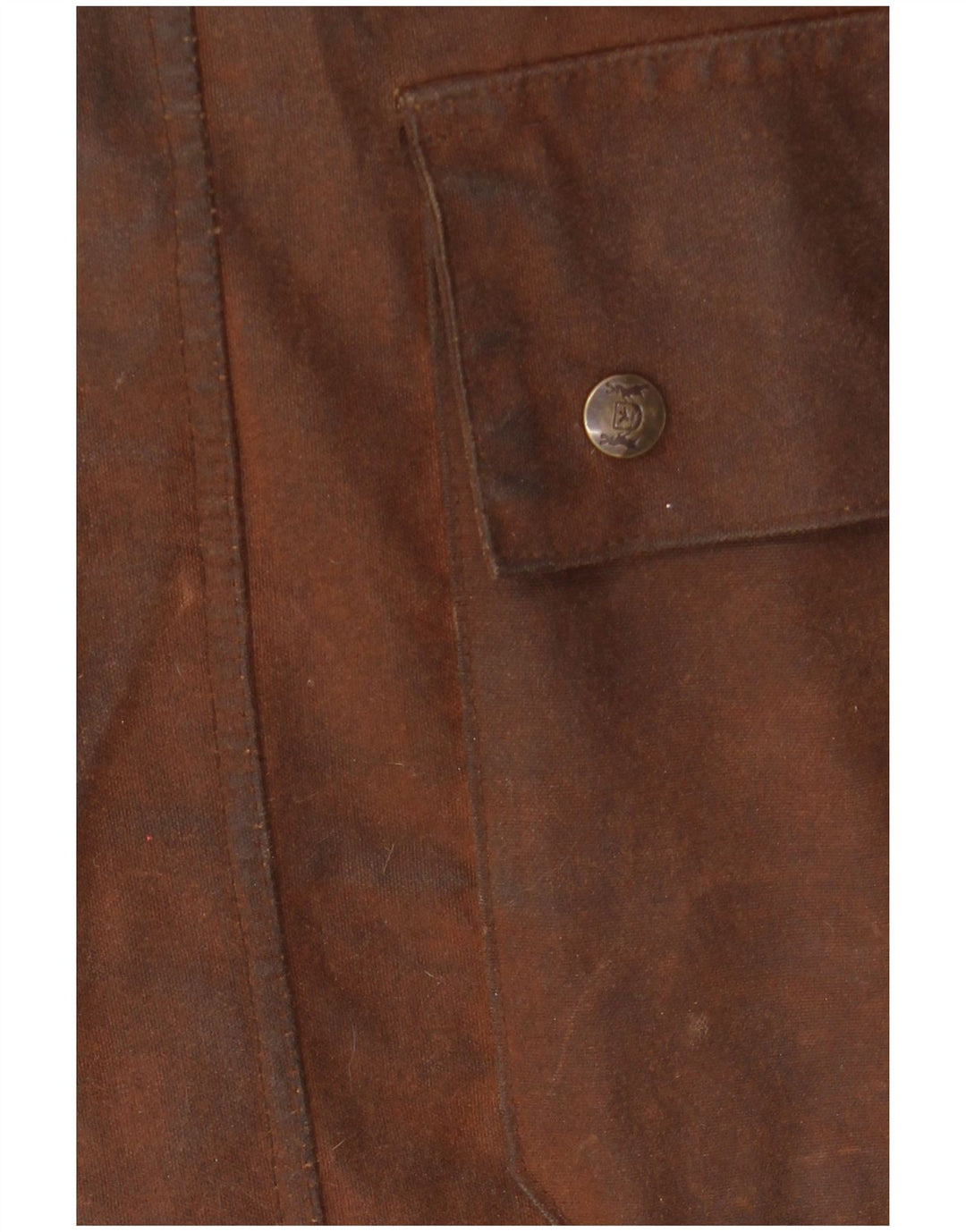 HUNTER Мужская охотничья накидка из вощеного хлопка с капюшоном UK 34 XS Коричневый хлопок