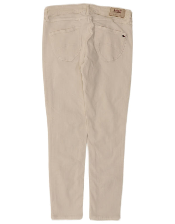 Женские джинсы скинни с низкой талией Tommy Hilfiger W27 L26 белые