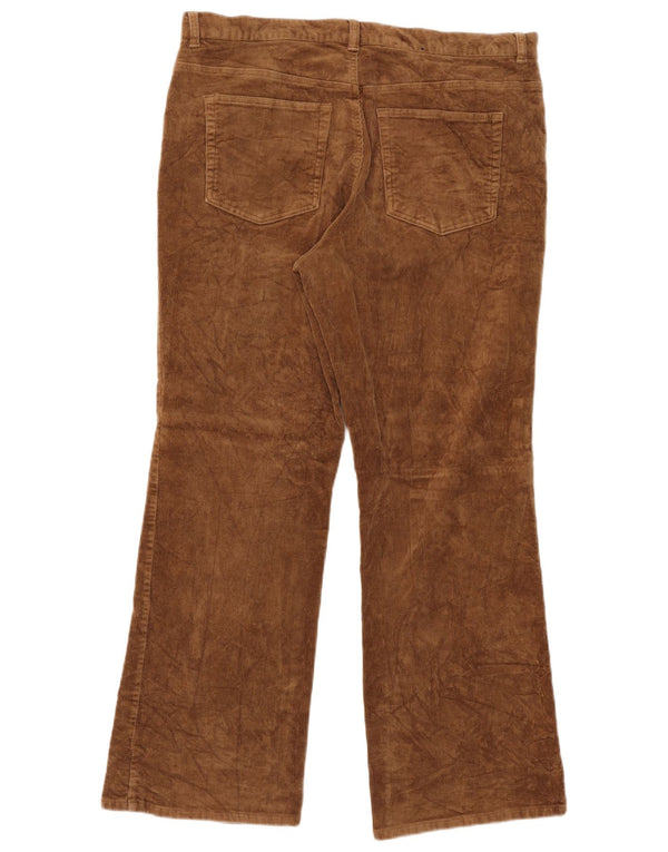 Женские вельветовые брюки Chaps Bootcut, размер США 16, размер 2XL W36 L30, бежевый хлопок