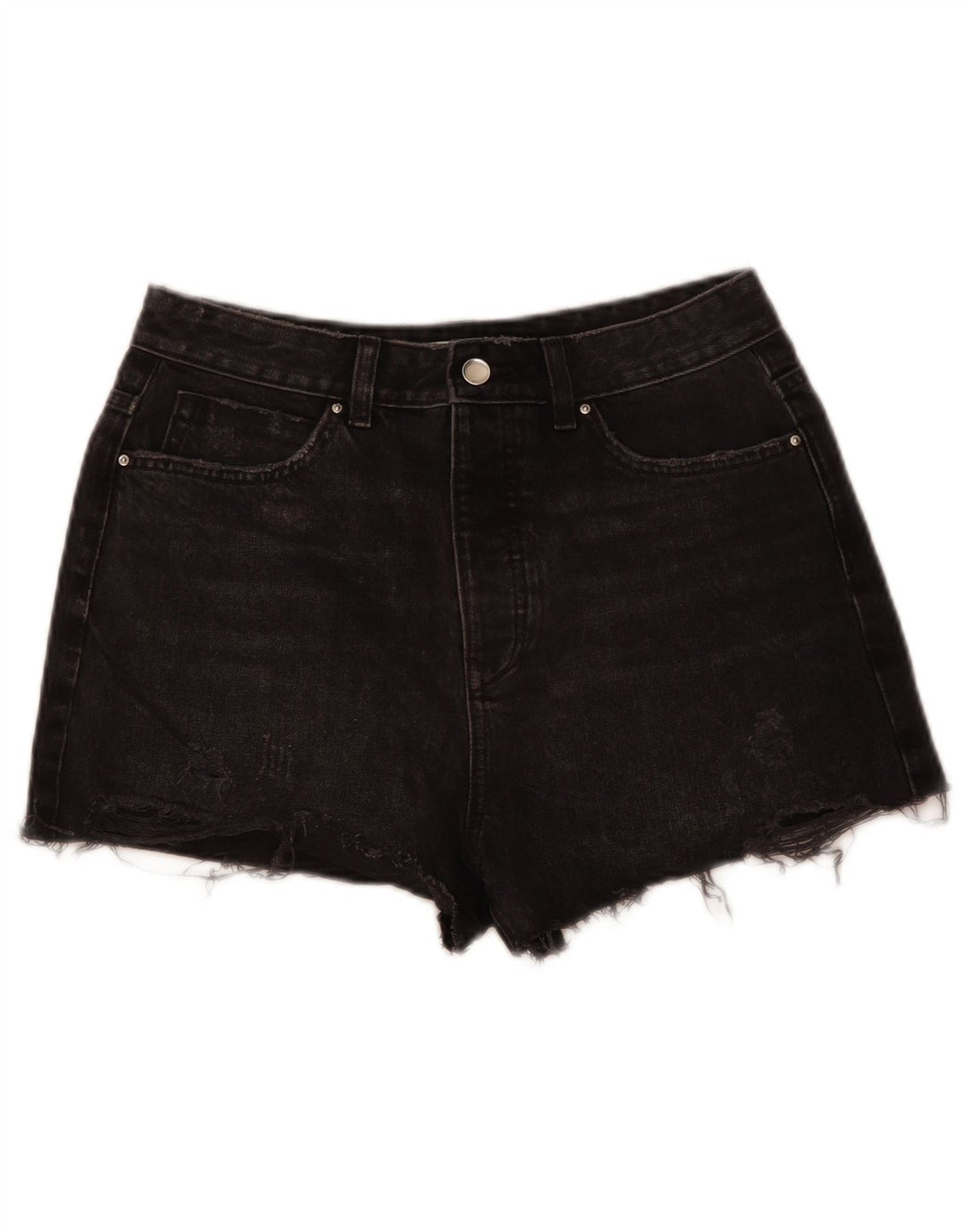 Женские джинсовые шорты Zara EU 40 Medium W30 Серые, хлопок
